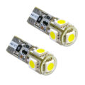 ΛΑΜΠΕΣ LED Τ10 CANBUS 5 LED - ΚΑΡΦΙ 2 ΤΜΧ € 4,90