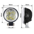 ΠΡΟΒΟΛΑΚΙ LED SPOT EPISTAR Φ 80mm 12W 10-30V 880LM, 6000-6500K € 9,90