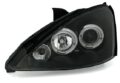 Φανάρια εμπρός angel eyes για Ford Focus (1998-2001) - μαύρα , με λάμπες (Η1) - σετ 2τμχ. € 247,1