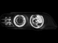 Φανάρια εμπρός για BMW X5 (1999-2003) - μαύρα με led φλας , χωρίς λάμπες (Η7) - σετ 2τμχ. € 496,7