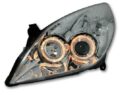 Φανάρια εμπρός angel eyes για Opel Vectra C (2005-2009) - chrome , χωρίς λάμπες (Η7) - σετ 2τμχ. € 280,7