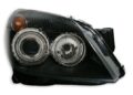 Φανάρια εμπρός angel eyes για Opel Astra H (2004-2009) - μαύρα , με λάμπες (Η1) - σετ 2τμχ. € 371,3