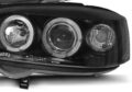 Φανάρια εμπρός led angel eyes για Opel Astra G (1998-2004) - μαύρα , με λάμπες (Η1) - σετ 2τμχ. € 304,7