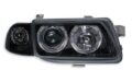 Φανάρια εμπρός angel eyes για Opel Astra F (1991-1999) - μαύρα , χωρίς λάμπες (Η7) - σετ 2τμχ. € 223,1