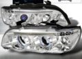 Φανάρια εμπρός angel eyes για BMW X5 E53 (1999-2003) - chrome , με λάμπες (Η1) - σετ 2τμχ. € 265,1