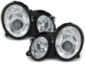 Φανάρια εμπρός angel eyes για Mercedes CLK W208 (1997-2002) , με λάμπες (Η1) - σετ 2τμχ. € 860,9