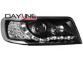 Φανάρια εμπρός led για Audi 100 C4 (1990-1994) - μαύρα , με λάμπες (Η1) - σετ 2τμχ. € 361,1