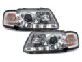 Φανάρια εμπρός led για Audi A3 (1996-2000) - chrome , με λάμπες (Η1) - σετ 2τμχ. € 355,1