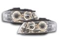 Φανάρια εμπρός angel eyes για Audi A3 (2003-2008) - chrome , χωρίς λάμπες (Η7) - σετ 2τμχ. € 235,1