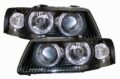 Φανάρια εμπρός angel eyes για Audi A3 (2003-2008) - μαύρα , χωρίς λάμπες (Η7) - σετ 2τμχ. € 235,1