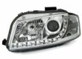 Φανάρια εμπρός led Dayline για Audi A3 (2003-2008) - χρωμίου , με λάμπες (Η1) - σετ 2τμχ. € 391,1