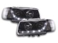 Φανάρια εμπρός led για Vw Polo 6N (1994-1999) - μαύρα , με λάμπες (Η1) - σετ 2τμχ. € 349,1