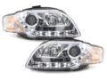 Φανάρια εμπρός led Daylight για Audi A4 (2004-2008) - chrome , με λάμπες (Η1) - σετ 2τμχ. € 481,7