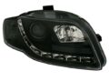 Φανάρια εμπρός led Daylight για Audi A4 (2004-2008) - μαύρα , με λάμπες (Η1) - σετ 2τμχ. € 481,7