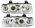 Φανάρια εμπρός angel eyes για BMW E36 (1991-1999) 4d sedan - chrome , με λάμπες (Η1) - σετ 2τμχ. € 269,9