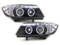 Φανάρια εμπρός led angel eyes για BMW E90(2005-2008) - black , με λάμπες (Η1) - σετ 2τμχ. € 433,1