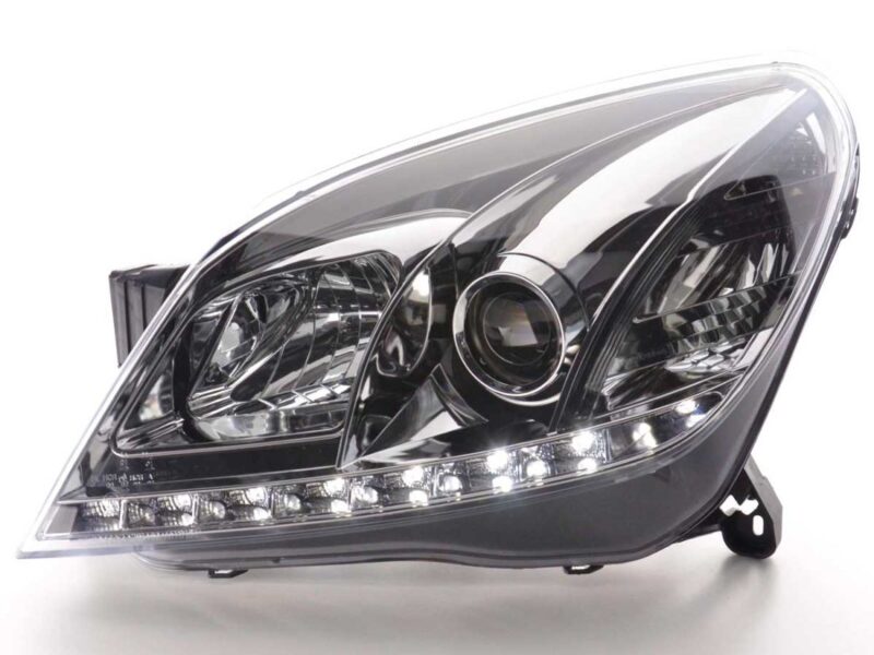 Φανάρια εμπρός led για Opel Astra H (2004-2009) - chrome , με λάμπες (Η1) - σετ 2τμχ. € 385,1