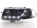 Φανάρια εμπρός led για Opel Astra F (1991-1994) - μαύρα , με λάμπες (Η1) - σετ 2τμχ. € 368,3