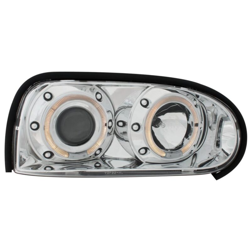 Φανάρια εμπρός angel eyes για Vw Golf ΙΙΙ - chrome , με λάμπες (Η1) - σετ 2τμχ. € 211,1