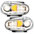 Φανάρια εμπρός led για Vw Golf IV - chrome , με λάμπες (Η1) - σετ 2τμχ. € 337,1