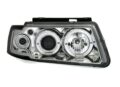 Φανάρια εμπρός angel eyes για Vw Passat 3Β/B5 (1997-2000) - chrome , με λάμπες (Η1) - σετ 2τμχ. € 241,1