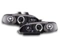 Φανάρια εμπρός angel eyes για Honda Civic sedan (1992-1995) - μαύρα , με λάμπες (Η1) - σετ 2τμχ. € 275,3