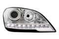 Φανάρια εμπρός led για Mercedes ML W164 (2008+) , χωρίς λάμπες (Η7) - σετ 2τμχ. € 545,3