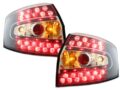 Πίσω φανάρια led συμβατά με Audi A4 sedan (2001-2004) - μαύρα - σετ 2τμχ. € 211,1