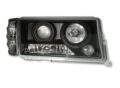 Φανάρια εμπρός angel eyes για Mercedes W201 E190 1982-1993) , μαύρα , με λάμπες (Η1) - σετ 2τμχ. € 401,3