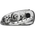 Φανάρια εμπρός led για εργοστασιακά xenon για Vw Golf 5 , chrome με λάμπες (D2S) - σετ 2τμχ. € 637,1