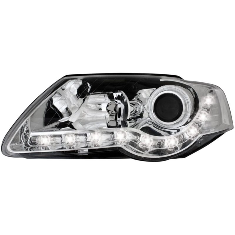 Φανάρια εμπρός led για Vw Passat 3C (2005+) - chrome , χωρίς λάμπες (Η7) - σετ 2τμχ. € 355,1