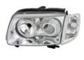 Φανάρια εμπρός angel eyes για Vw Polo 6N (1999-2001) - chrome , χωρίς λάμπες (Η7) - σετ 2τμχ. € 233,9