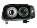 Φανάρια εμπρός angel eyes για Vw Polo 6N2 (1999-2001) - μαύρα , χωρίς λάμπες (Η7) - σετ 2τμχ. € 300,5