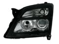 Φανάρια εμπρός angel eyes για Opel Vectra C (2002-2005) - μαύρα , χωρίς λάμπες (Η7) - σετ 2τμχ. € 245,3