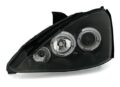 Φανάρια εμπρός angel eyes για Ford Focus (2001-2004) - μαύρα , με λάμπες (Η1) - σετ 2τμχ. € 247,1