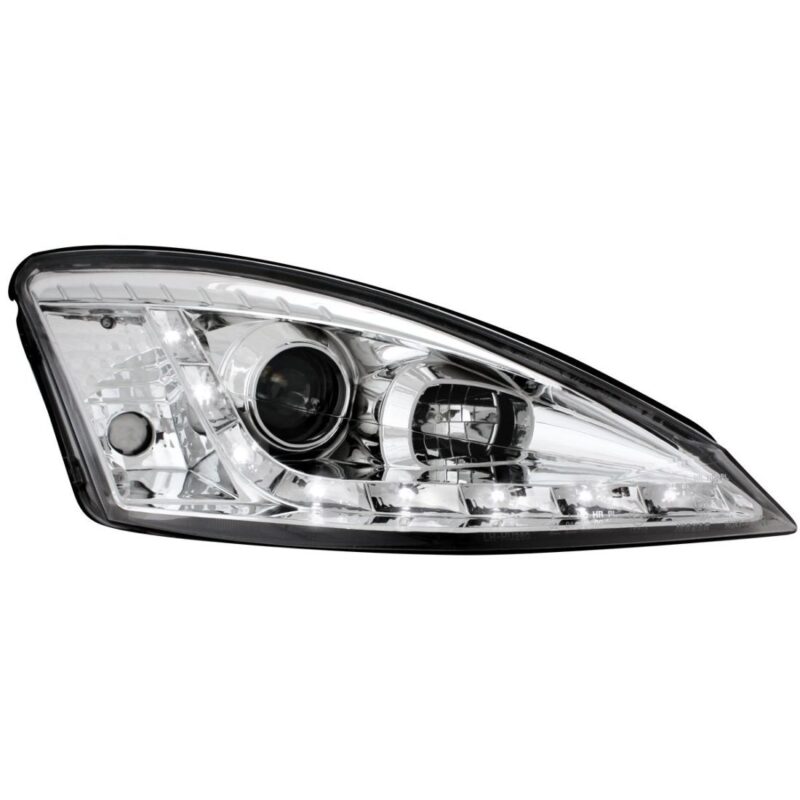 Φανάρια εμπρός Devil eyes led για Ford Focus (1998-2001) - chrome , με λάμπες (Η1) - σετ 2τμχ. € 295,1