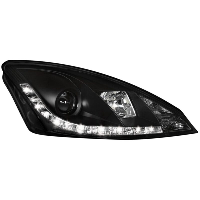 Φανάρια εμπρός led για Ford Focus (2001-2004) - black, με λάμπες (Η1) - σετ 2τμχ. € 373,1