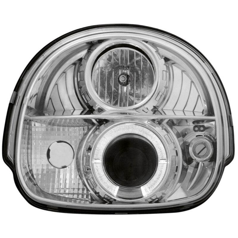 Φανάρια εμπρός angel eyes για Renault Twingo (1992-1998) - chrome , με λάμπες (Η1) - σετ 2τμχ. € 250,1