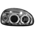 Φανάρια εμπρός angel eyes για Opel Corsa B (1993-2001) - chrome , με λάμπες (Η1) - σετ 2τμχ. € 235,1