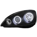 Φανάρια εμπρός angel eyes για Opel Corsa C (2001-2006) - μαύρα , με λάμπες (Η1) - σετ 2τμχ. € 259,1