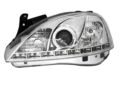 Φανάρια εμπρός led για Opel Corsa C (2001-2006) - chrome , με λάμπες (Η1) - σετ 2τμχ. € 373,1