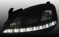 Φανάρια εμπρός led για Opel Corsa C (2001-2006) - μαύρα , με λάμπες (Η1) - σετ 2τμχ. € 373,1