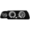 Φανάρια εμπρός angel eyes για BMW E38 (1994-1998) - μαύρα , με λάμπες (Η1) - σετ 2τμχ. € 331,1