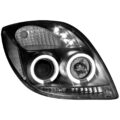 Φανάρια εμπρός angel eyes για Toyota Yaris (2006-2009) - μαύρα , με λάμπες (Η1) - σετ 2τμχ. € 331,1