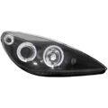 Φανάρια εμπρός angel eyes για Peugeot 307 (2001-2005), με ηλεκ.ρύθμιση , με λάμπες (Η1) - σετ 2τμχ. € 474,5