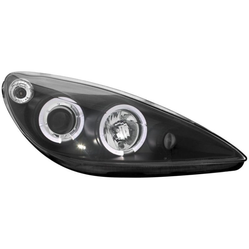 Φανάρια εμπρός angel eyes για Peugeot 307 (2001-2005), με ηλεκ.ρύθμιση , με λάμπες (Η1) - σετ 2τμχ. € 474,5