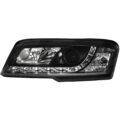 Φανάρια εμπρός led για Fiat Stilo 3 πορτο (2001-2008) - μαυρα , με λάμπες (Η1) - σετ 2τμχ. € 409,1