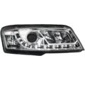 Φανάρια εμπρός led για Fiat Stilo 3 πορτο (2001-2008) - chrome , με λάμπες (Η1) - σετ 2τμχ. € 409,1