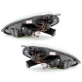 Φανάρια εμπρός led για Fiat Grande Punto (2005+) - μαύρα , με λάμπες (Η1) - σετ 2τμχ. € 379,1