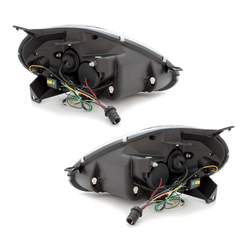 Φανάρια εμπρός led για Fiat Grande Punto (2005+) - black , με λάμπες (Η1) - σετ 2τμχ. € 541,7